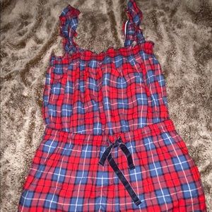 NWT flannel romper